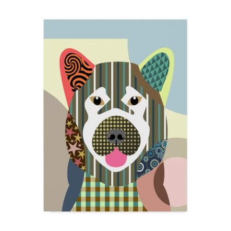 Lanre Adefioye 'Akita Dog' Canvas Art,35x47